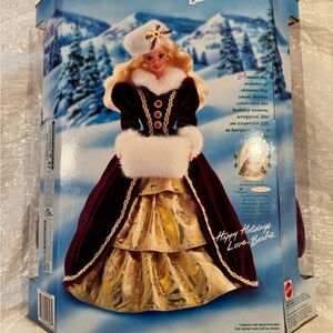 Barbie in Burgundy and Gold Gown